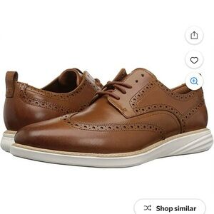Cole Haan Men's GrandEvølution Wingtip Oxford British Tan Style C26930, 10.5